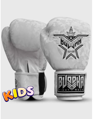 Guantes de Boxeo Infantiles Buddha Army Blancos | Il Coliseum