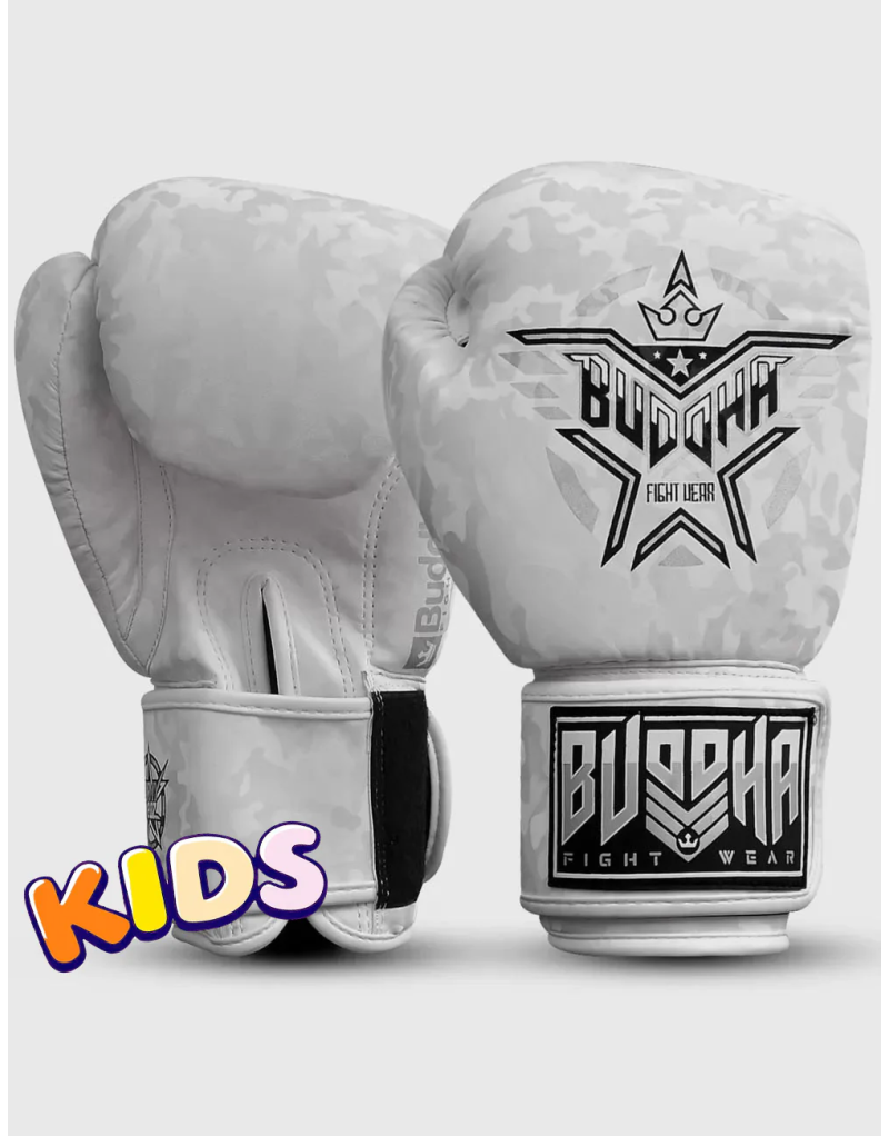 Guantes de Boxeo Infantiles Buddha Army Blancos | Il Coliseum