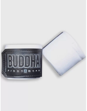 White Buddha Boxing Bandages 4.5M Semi-Elastic | Il Coliseum | Contact sports
