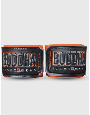 Neon Orange Buddha Boxing Bandages 4.5M Semi-Elastic | Il Coliseum