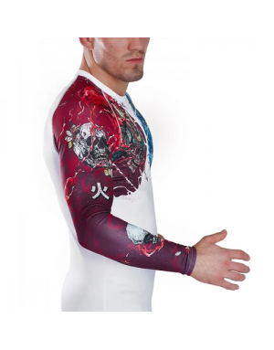 Rashguard Ground Game Bushido II White | Il Coliseum