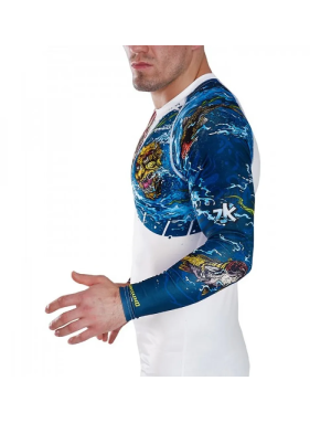 Rashguard Ground Game Bushido II White | Il Coliseum
