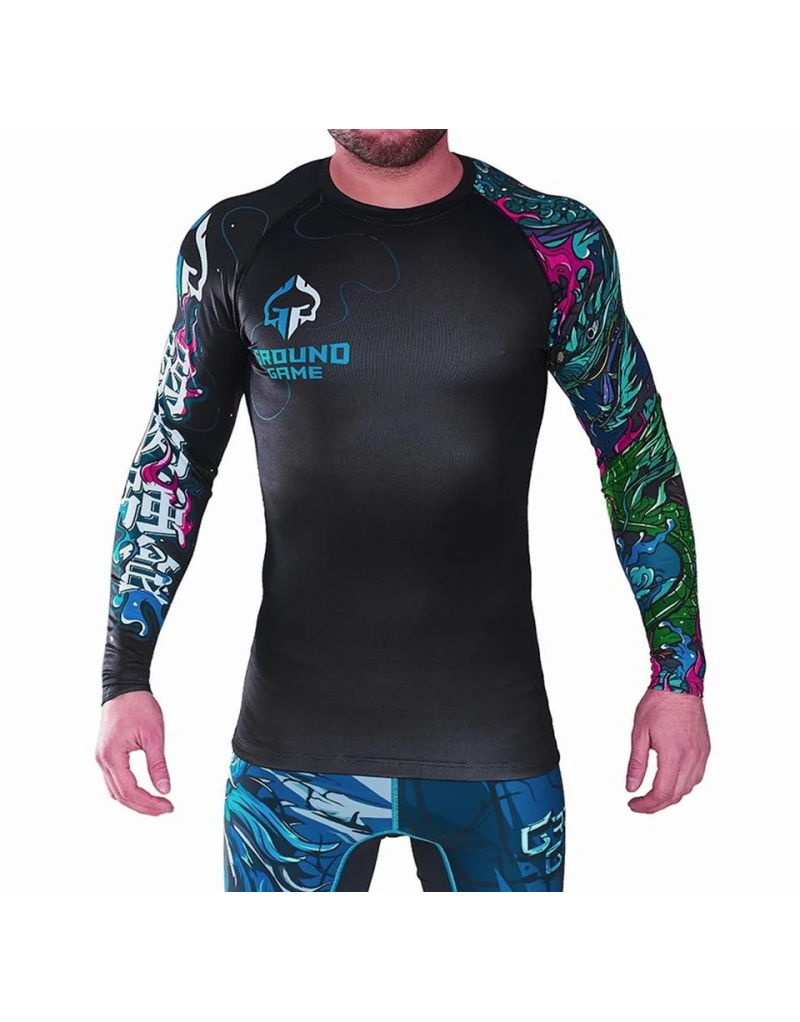 Yokai Black Long-Sleeved Rashguard | Il Coliseum
