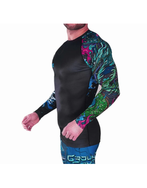 Yokai Black Long-Sleeved Rashguard | Il Coliseum