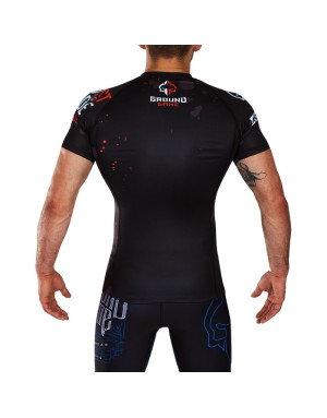 Ground Game Beast Mode Black Short-Sleeved Rashguard | Il Coliseum
