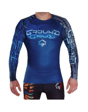 Azure Dragon Long-Sleeved Ground Game Rashguard | Il Coliseum