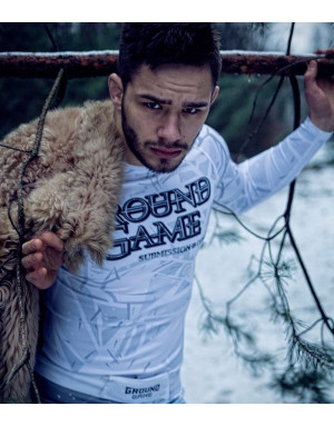 Ground Game Submission Rashguard – White | Il Coliseum