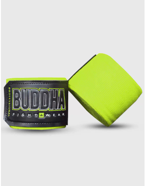Neon Yellow Buddha Boxing Bandages 4.5M Semi-Elastic | Il Coliseum