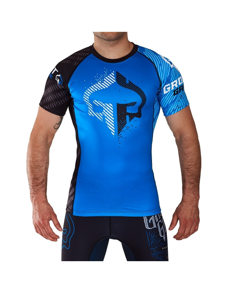 Rashguard Ground Game Skyline Azul Manga Corta | Il Coliseum