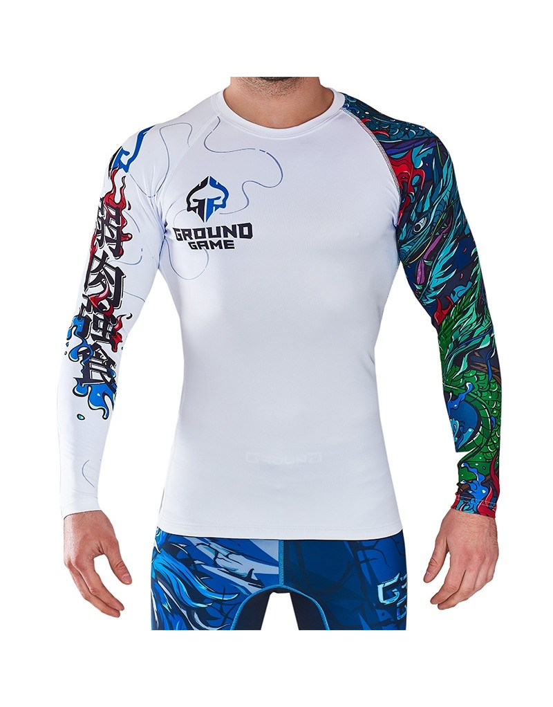 Yokai White Long-Sleeved Rashguard | Il Coliseum