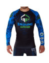 Rashguard Ground Game Animal Print Azul Manga Larga | Il Coliseum