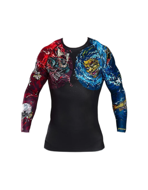 Bushido II Black Long-Sleeved Ground Game Rashguard | Il Coliseum