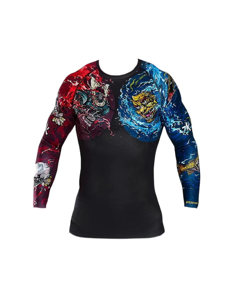 Bushido II Black Long-Sleeved Ground Game Rashguard | Il Coliseum