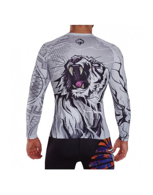 Rashguard Ground Game White Tiger Manga Larga | Il Coliseum
