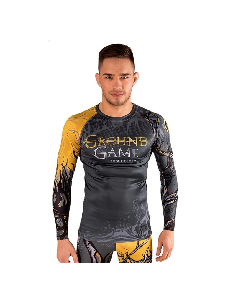 Rashguard Ground Game Mine Is Glory Manga Larga | BJJ y Grappling