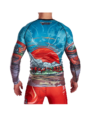 Rashguard Ground Game Tokio Blue Manga Larga | BJJ y Grappling | Il Coliseum