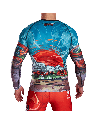 Rashguard Ground Game Tokio Blue Manga Larga | BJJ y Grappling | Il Coliseum