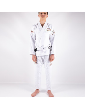 Kimono BJJ Infantil BOA Jogo No Chão Blanco | Iniciación BJJ