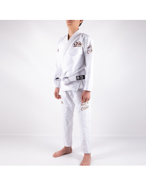 Kimono BJJ Infantil BOA Jogo No Chão Blanco | Iniciación BJJ
