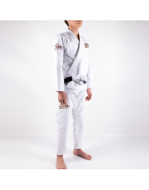 Kimono BJJ Infantil BOA Jogo No Chão Blanco | Iniciación BJJ