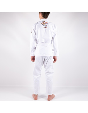 Kimono BJJ Infantil BOA Jogo No Chão Blanco | Iniciación BJJ