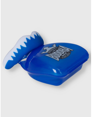 Protector bucal Buddha Vampire azul. Máxima protección con doble capa de gel, funda incluida y ajuste cómodo para deportes de co