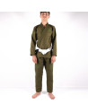 Kimono de BJJ Infantil BOA Jogo No Chão Verde Caqui | Energía y Resistencia