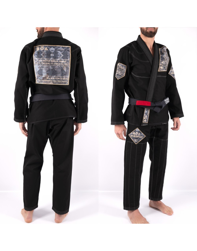 Kimono de BJJ BOA Ipiranga Negro | Gi Competición Ligero Ripstop