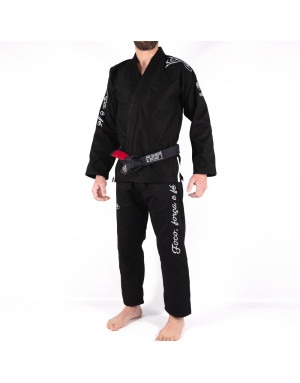 Kimono de BJJ BOA Deslumbrante Negro | Gi Diseñado Origen Brasileño 450g
