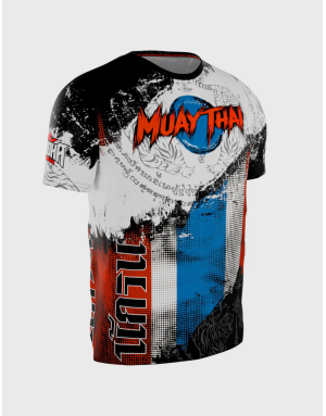 Buddha Thai God T-shirt with Thai devil and tiger design in oriental style. Perfect for training in your favourite sport.