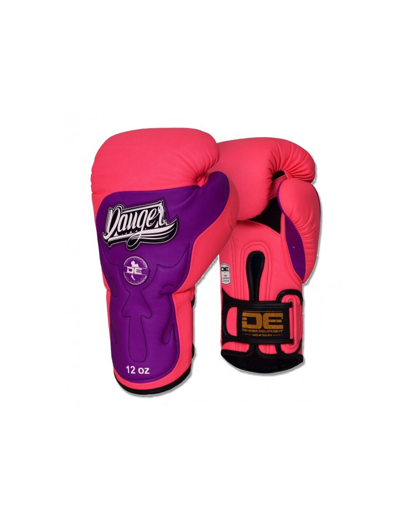 Danger Ultimate Fighter Pink-Purple Boxing Gloves | Muay Thai & Kickboxing