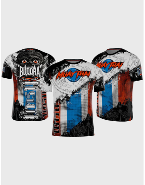 Camiseta Buddha Thai God con diseño tailandés del diablo y tigre de estilo oriental. Perfecta para entrenar tu deporte favorito.