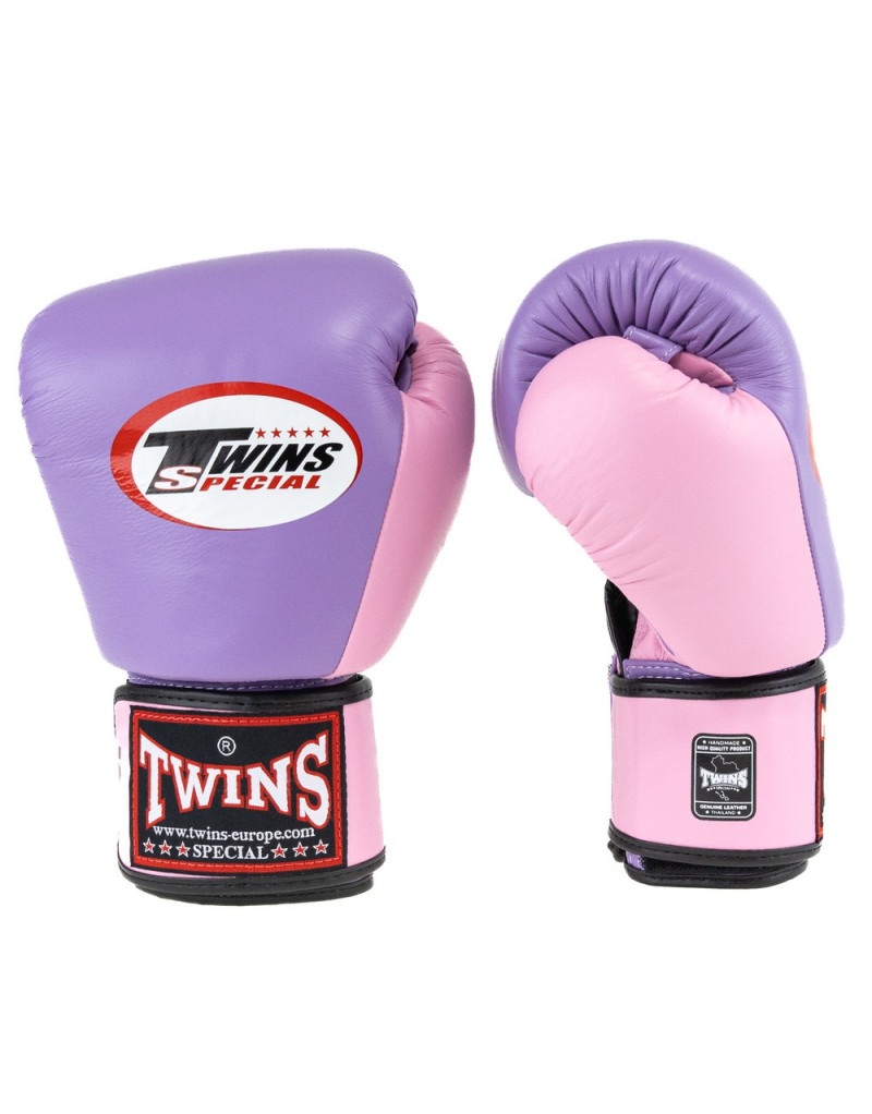 Guantes de Boxeo Twins Special BGVL 3-2T Morado-Rosa | Estilo Visible y Llamativo Pro