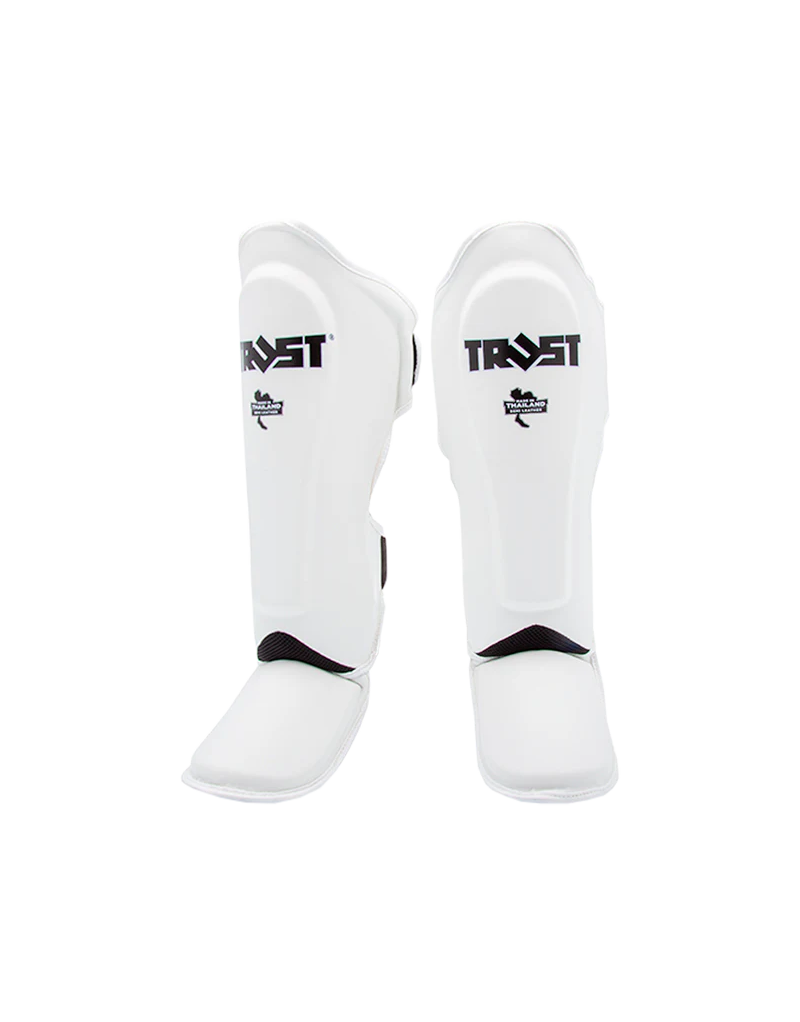 Espinilleras Trust Icon Blanco | Estética Limpia Pro