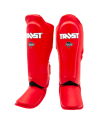 Espinilleras Trust Icon Roja | Potencia y Protección