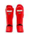Espinilleras Trust Icon Roja | Potencia y Protección