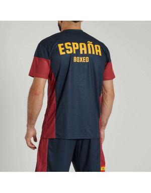 Leone 1947 Spain Blue and Burgundy T-shirt | Boxing | Boxing Shop