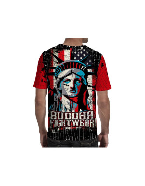 Buddha Liberty Fighter T-shirt | Combat Style and Everyday Comfort