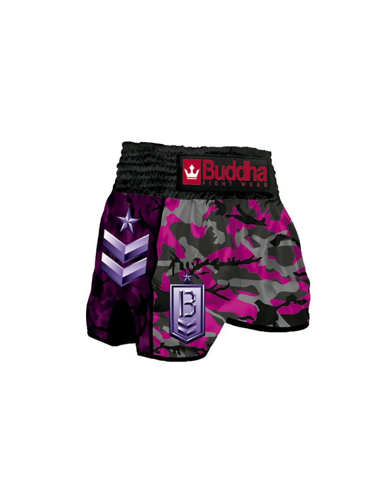 Short Muay Thai Buddha Retro Army Arizona