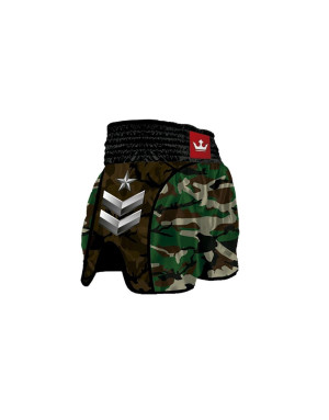 Buddha Retro Army Green Classic Muay Thai Shorts | Classic Army Style and Pro Performance