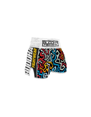 Buddha Retro Pacman Muay Thai Shorts | Retro Design and Professional Performance