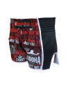 Short Muay Thai Buddha Retro Premium Black | Identidad Buddha y Rendimiento Profesional