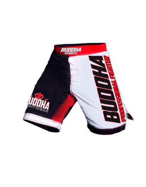 Buddha Millenium White MMA Shorts | Professional Performance for MMA and No-Gi