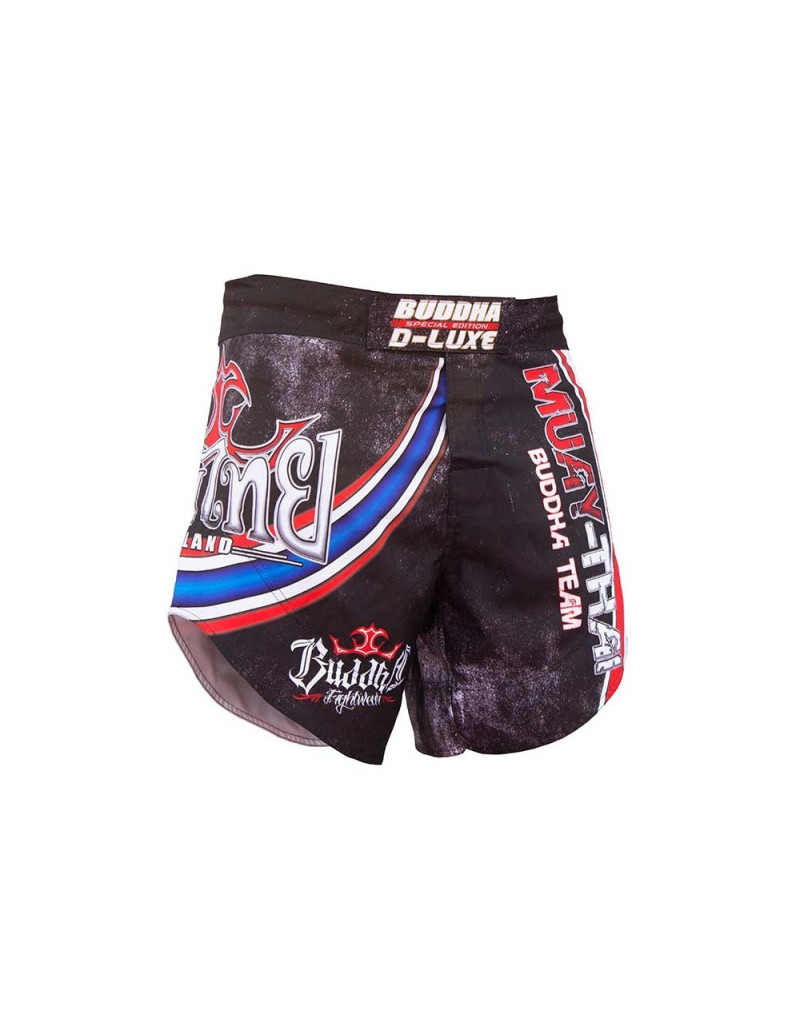 Buddha Retro Muay Thai Flag MMA Shorts | Thai Tradition and MMA Performance