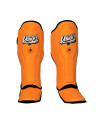 Espinilleras Danger Super Max Neon Naranja