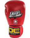 Guantes de Boxeo de Piel Danger Super Max Rojo Negro | Boxeo y Muay Thai