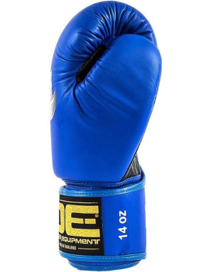 Danger Super Max Blue and Black Leather Boxing Gloves | Boxing and Muay Thai