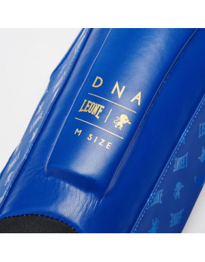 Leone 1947 DNA GEL Blue Shin Guards | Professional Muay Thai and MMA Protection