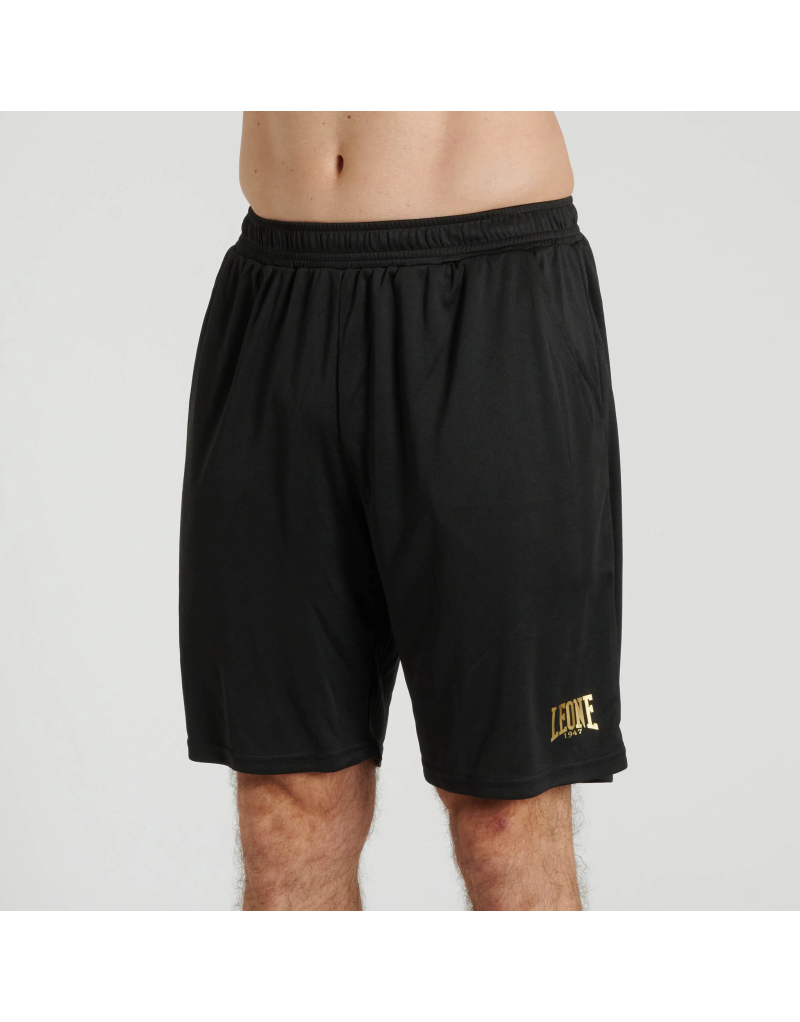 Pantalones Cortos Leone 1947 Premium Negros | Shorts de Entrenamiento