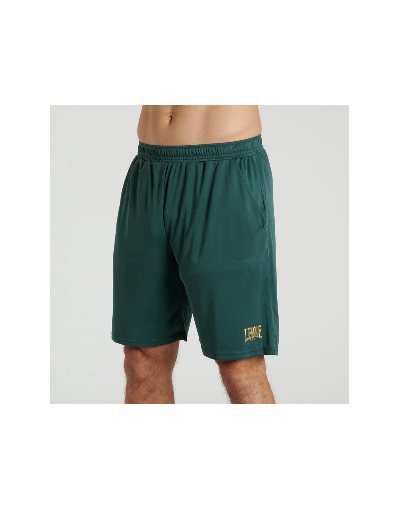 Pantalones Cortos Leone 1947 Premium Verde Botella | Shorts Gym